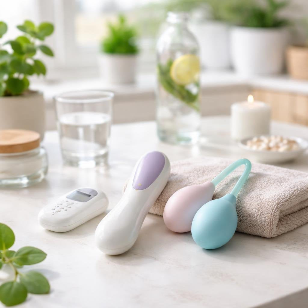 Discreet bladder control device for daily continence support