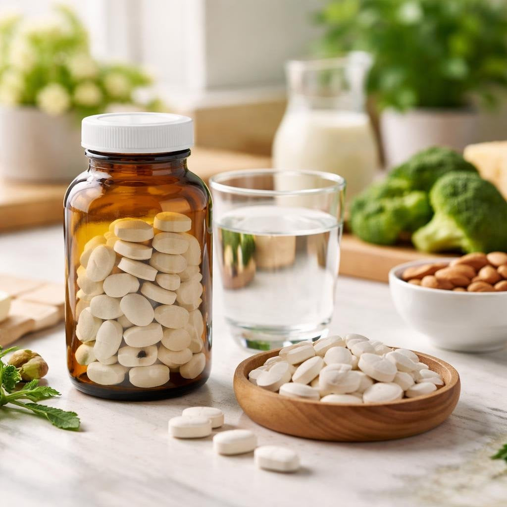 Calcium mineral supplements for daily bone and teeth support