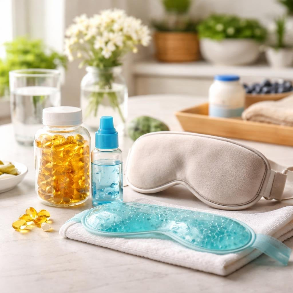 Dry eye relief drops and eye wash for daily comfort
