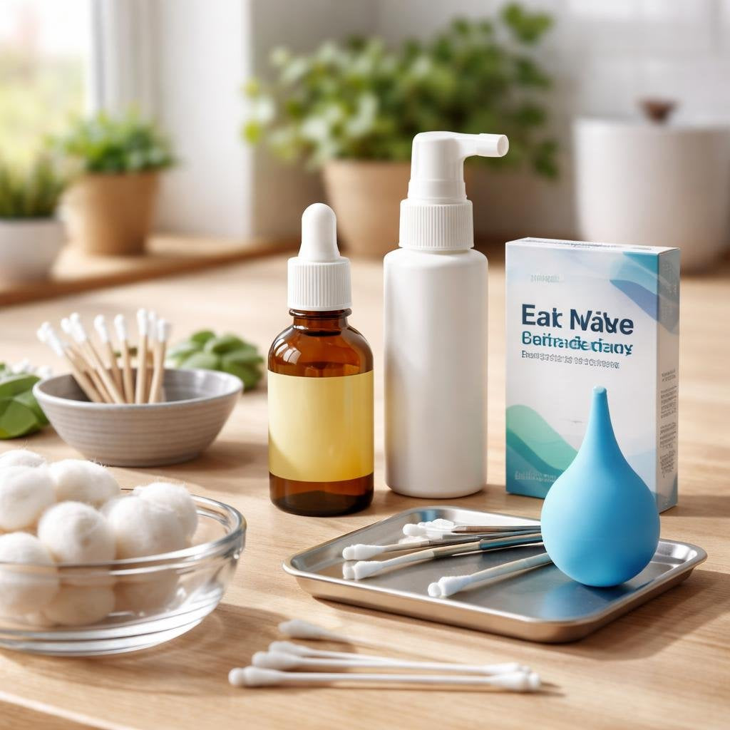 Ear care products with gentle wax-softening ear drops
