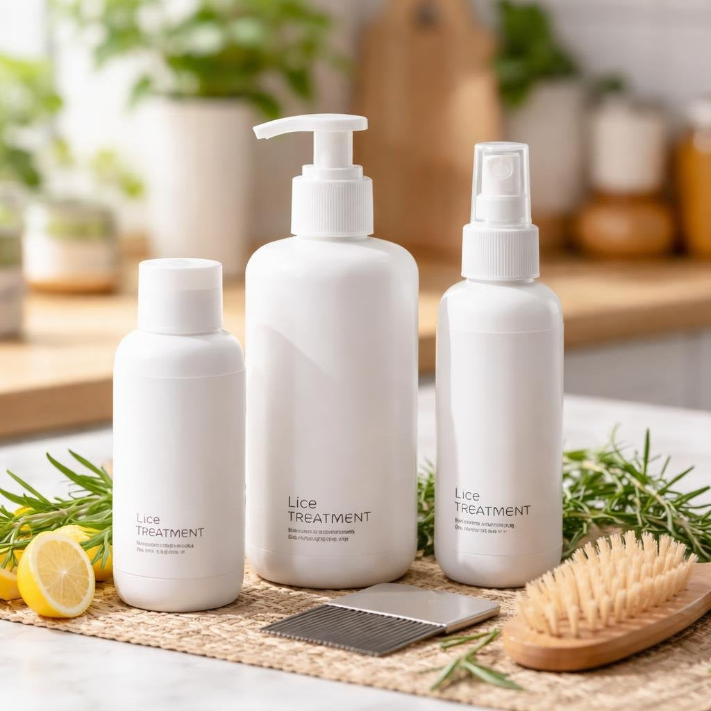 Head lice shampoo and rinse for wet combing support