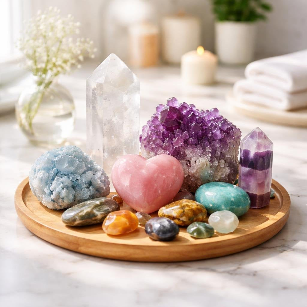 Healing crystal collection for meditation and home décor