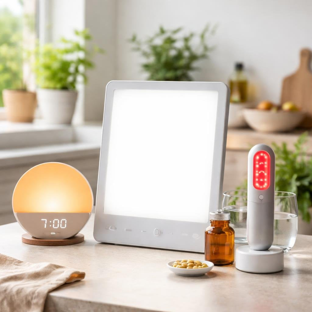 Light therapy lamps and red light LED panel collection