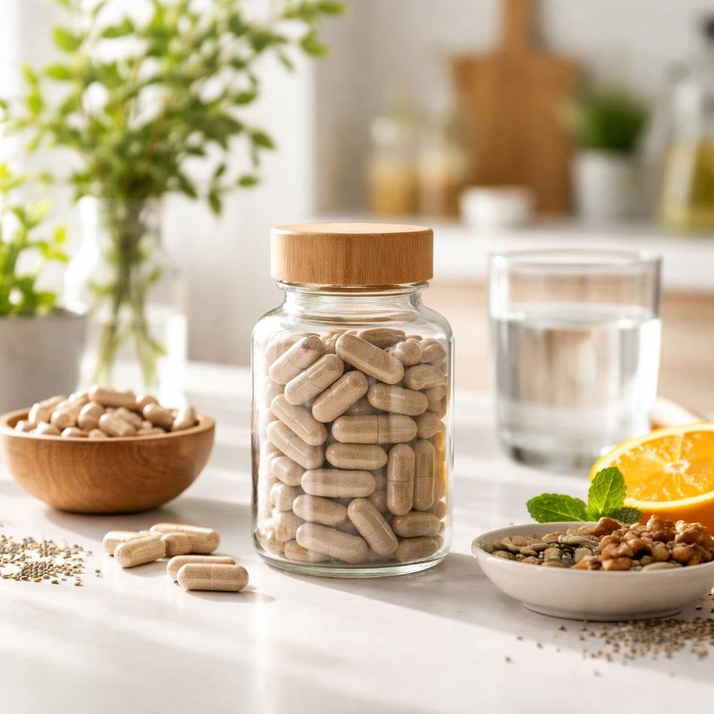 Manganese mineral supplement capsules for daily nutrient support
