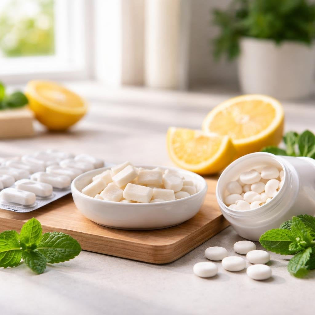 Nicotine gums and lozenges for NRT craving control