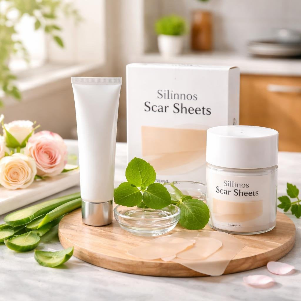 Scar reducing gels and creams for smoother looking skin