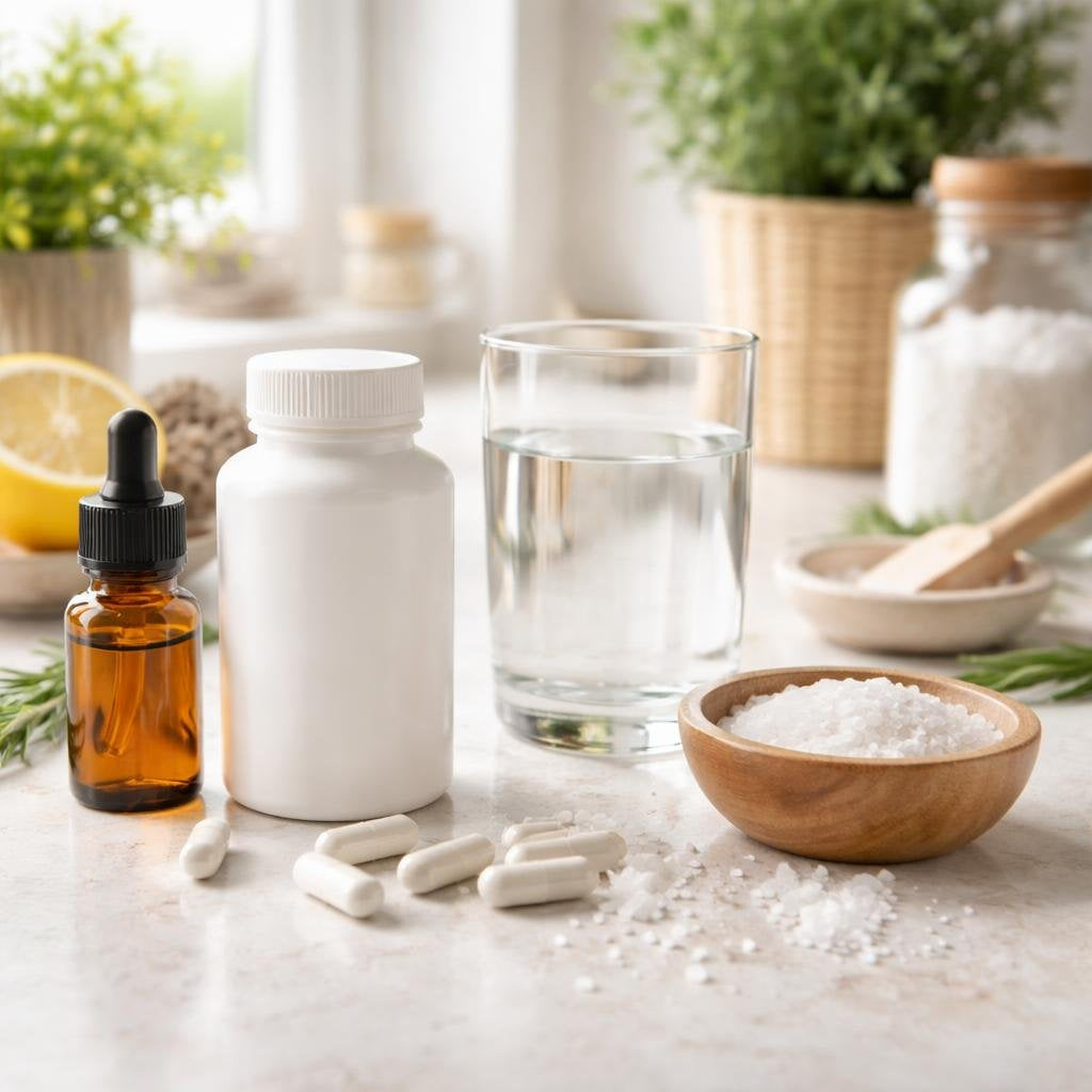 Sodium mineral supplement capsules for hydration support
