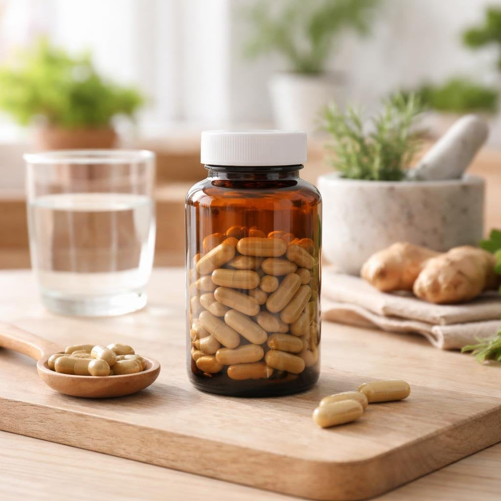 Thyroid extract capsules with iodine and selenium