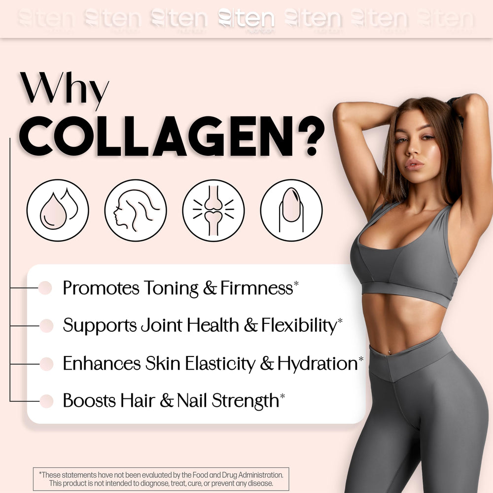 10Ten Nutrition Creatine + Collagen for Women shaker cup ready for a smooth blend