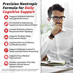 Capsules of 10X Health Focus for daily brain support.