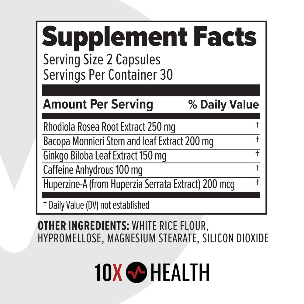 10X Health Focus made-in-usa seal on packaging for trusted quality.