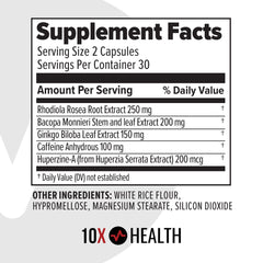 10X Health Focus made-in-usa seal on packaging for trusted quality.