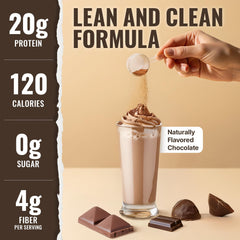 10X Health System vegan chocolate protein powder tub nutrition label showing dairy-free and gluten-free.