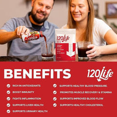 120LIFE Beet root powder adds natural color and flavor to your daily drink