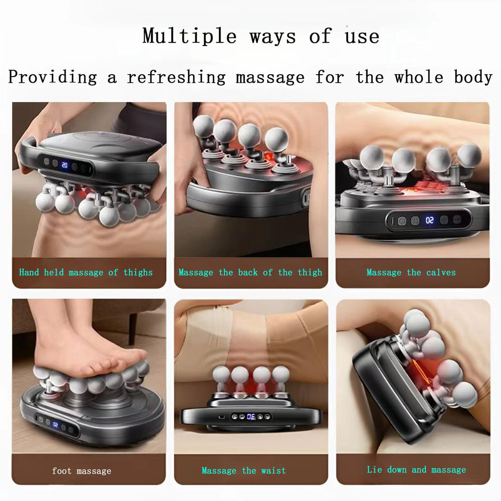 16 Head Massage Gun ergonomic handle provides comfortable grip during extended sessions.