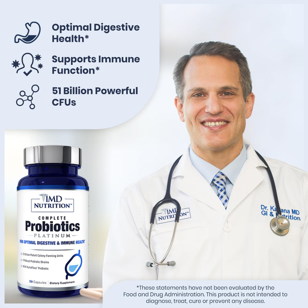 Nutrition label visibility showing high CFU count for digestive support.