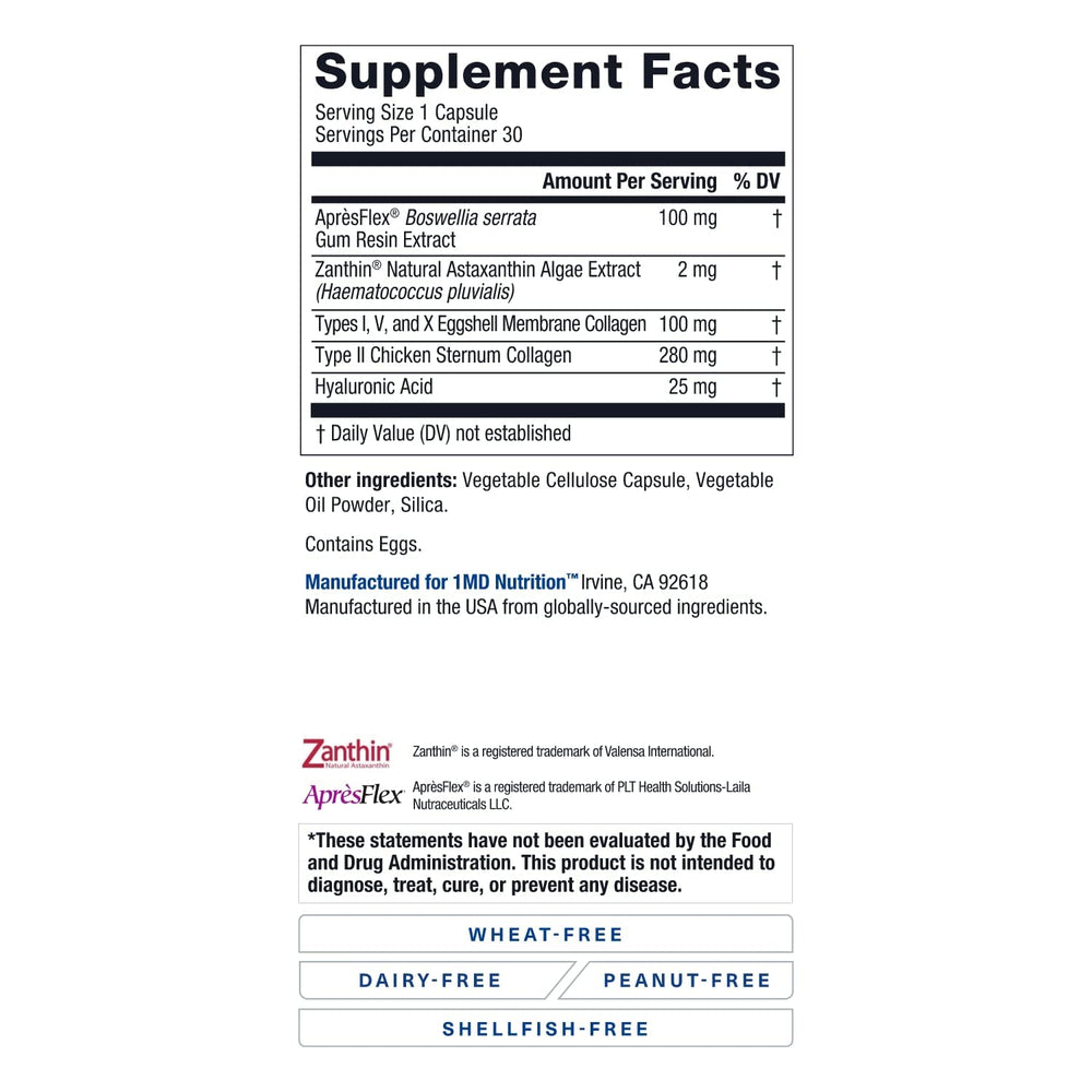 MoveMD collagen types II and XI supporting joint tissues