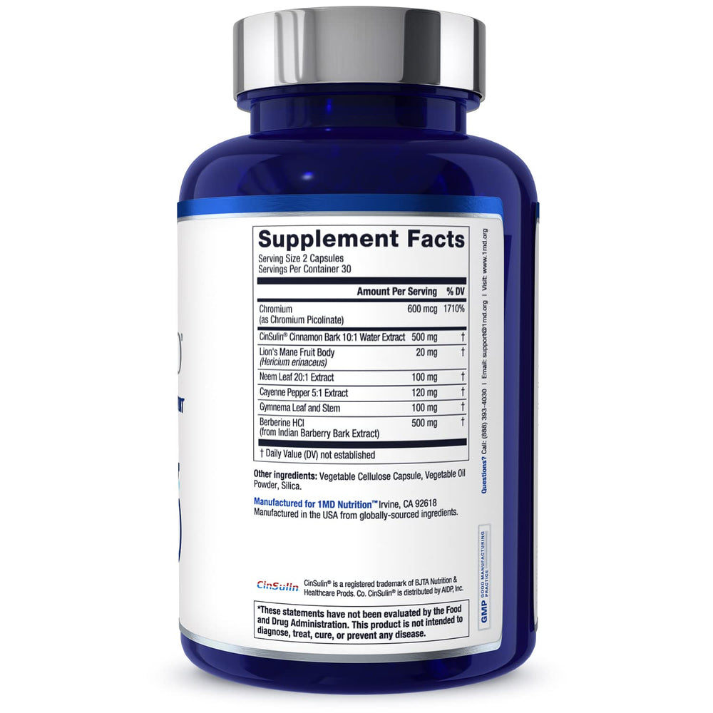 1MD Nutrition 60 capsules bottle for complete daily supplement routine
