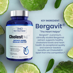 1MD Nutrition CholestMD bergavit shows bergamot flavonoids for overall wellness.