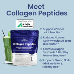 1MD Nutrition Collagen Peptides pour demonstrates easy mixing into drinks