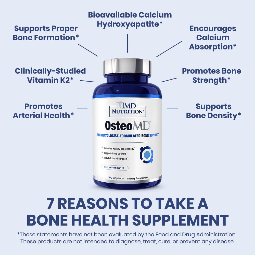1MD Nutrition OsteoMD two-pack box for convenient bone health routine