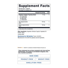 1MD Nutrition PreBioMD label detail showcasing PreforPro and ingredients for gut health.