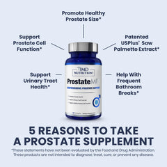 ProstateMD bottle on nightstand suggesting nighttime urinary support