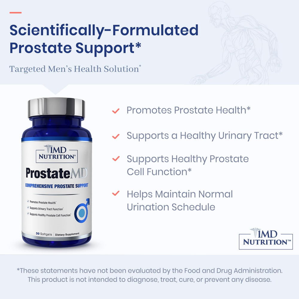 ProstateMD nutrient illustration emphasizing urinary tract health