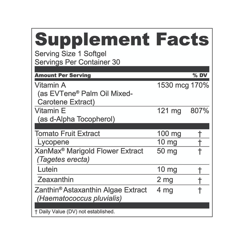 Packaging of AREDS2-based VisionMD Carmis