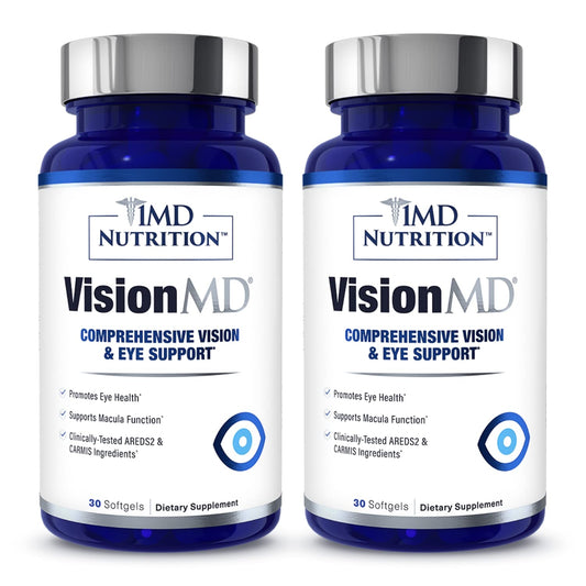 VisionMD Carmis bottle by 1MD Nutrition for daily eye support and clarity