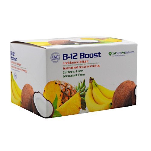 1ST STEP B-12 Boost bottle front view signaling quick energy support