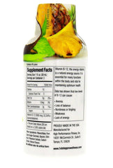 Closeup of ingredients visuals on 1ST STEP B-12 Boost packaging