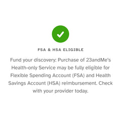 23andMe saliva collection tube ready for simple, non-invasive sampling at home.