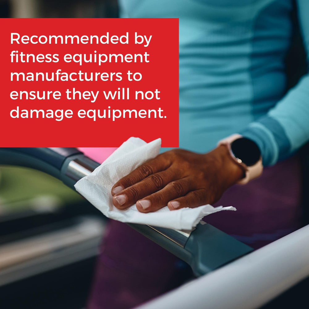 2XL GymWipes plant-based fabric highlighting eco-friendly material.