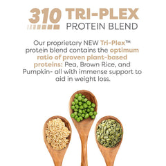 310 Nutrition plant-based protein scoop emphasizes fast, satisfying meals