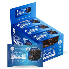 321glo Collagen Protein Brownie gluten-free label emphasizes allergen-friendly dessert without gluten.