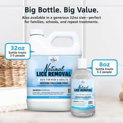 33RD PARALLEL SOAP CO Safe Lice Shampoo family-use bottle ideal for multi-person households.