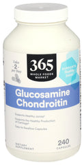 365 by Whole Foods Market glucosamine chondroitin bottle front supports healthy joints