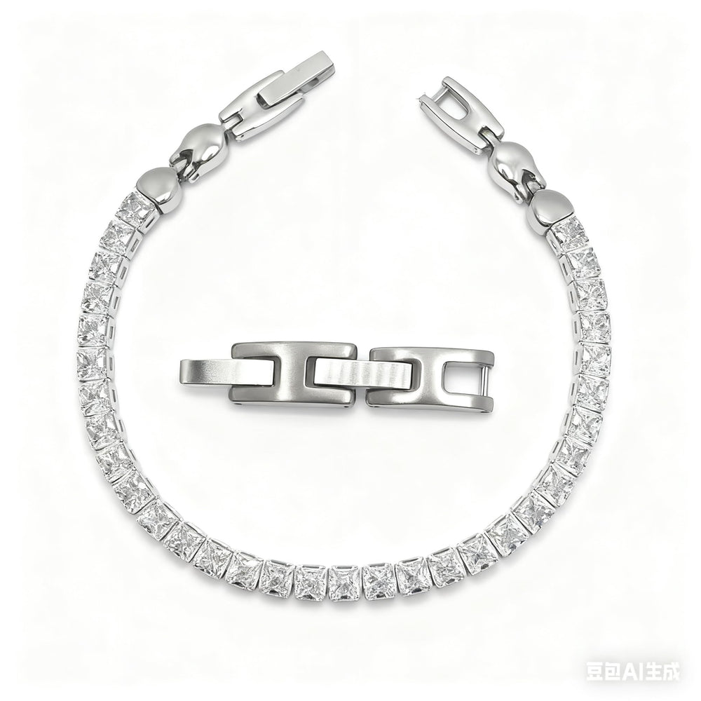 38 Elegant Zircon Magnetic Bracelet gift box closeup highlights gift-ready option