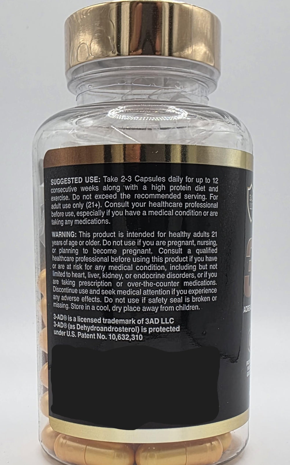 Capsules beside cup show convenient daily dosing and cycling.
