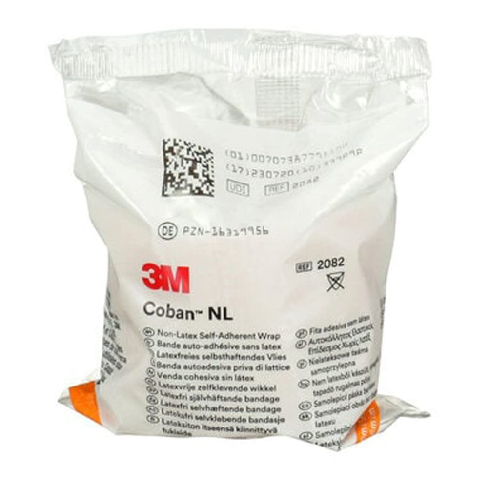 3M Coban wrap latex-free tan ideal for secure dressings without irritation.