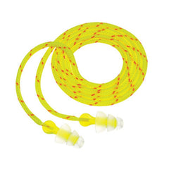 3M P3001 NEXT tri-flange earplugs with cloth cord for comfortable all-day hearing protection