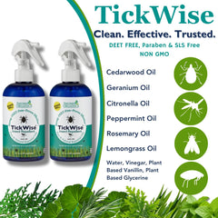 3MOMS TickWise bottle with horse image designed for equine use