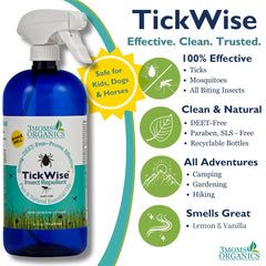 3MOMS TickWise plant-based oils blend for safe insect repellent.