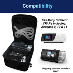 40Winkz CPAP travel bag durable fabrics and zippers stand up to frequent use.