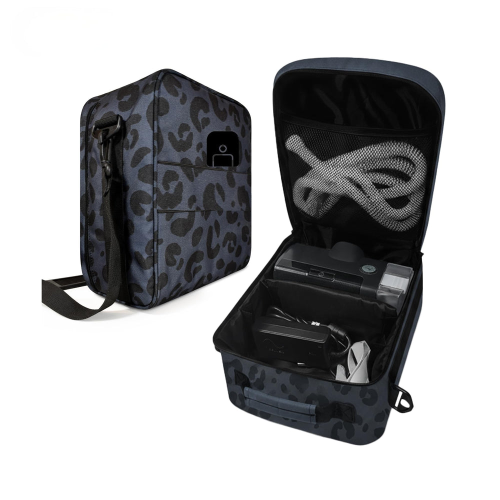 Soft-shell construction of 40Winkz CPAP travel bag for discreet travel
