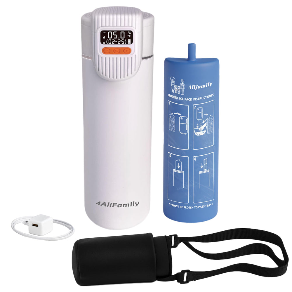 4allfamily Nomad Big PRO insulin cooler, front view for reliable travel refrigeration.