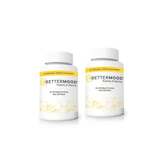 4BETTERMOOD bottle cap with herbal mood support capsules for daily balance.