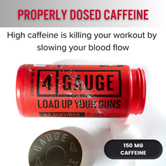 4 Gauge nitric oxide boost graphic illustrating enhanced pump potential.