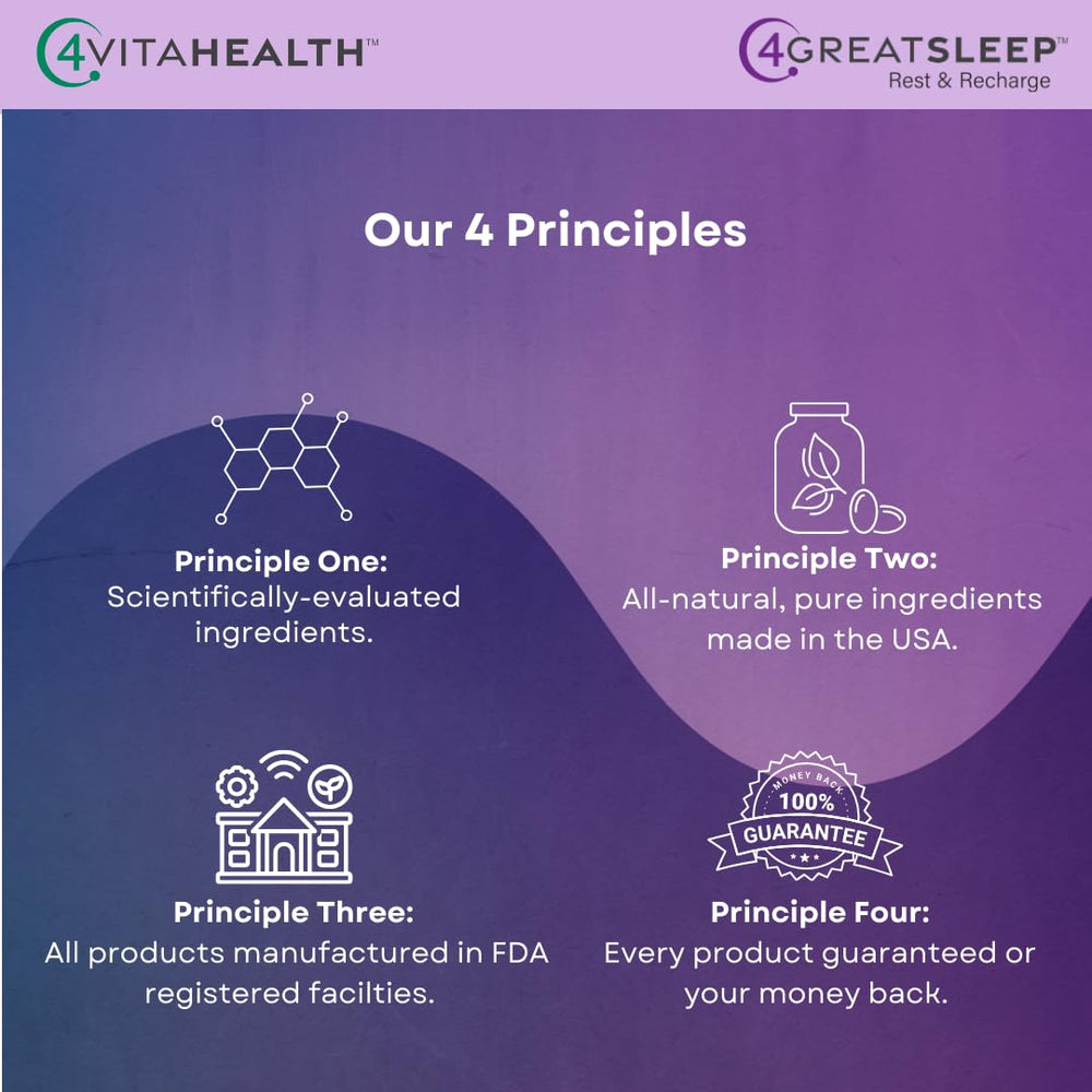 4GreatSleep bottle beside bed for nightly routine
